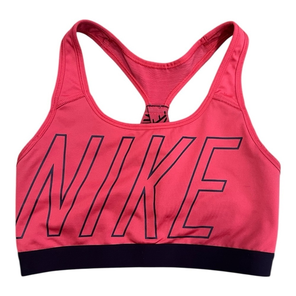 NIKE Dri Fit Racerback Red Sports Bra Size M Women